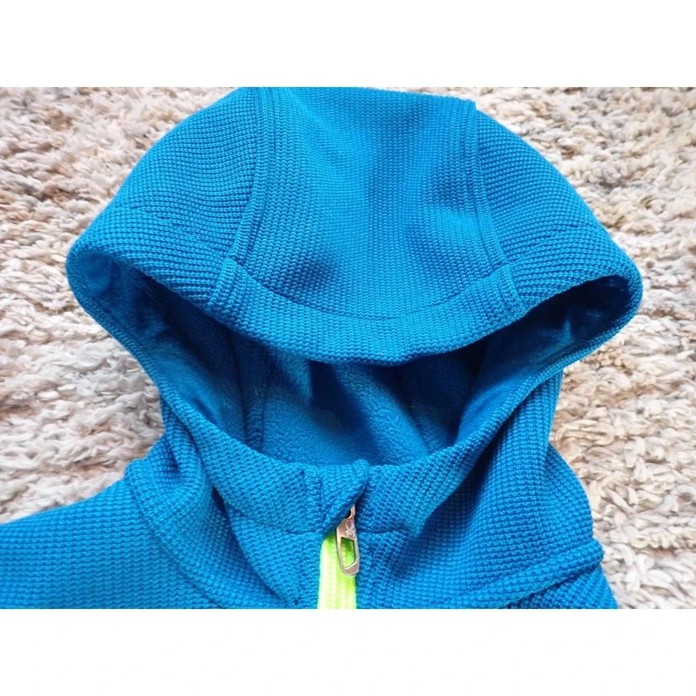 Spyder Full Zip Hoodie Youth Medium 10/12 Blue Excellent Technical Fleece Jacket